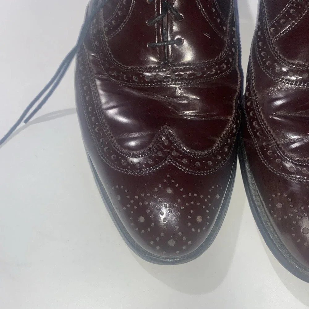 Allen Edmonds Lloyd Wingtip Oxford Shoes 12 B - Vintage Quality 0697 1946 Comb.‎